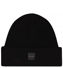 Czapka zimowa Calvin Klein czarna damska