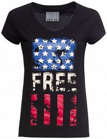 T-shirt z czystej bawełny  damski Bonprix