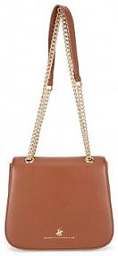 Torebka listonoszka Beverly Hills Polo Club brązowa