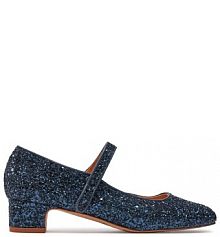 Półbuty na obcasie Balagan granatowe