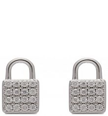 Kolczyki Fossil srebrne