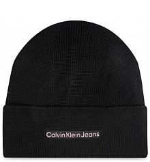 Czapka zimowa Calvin Klein czarna damska