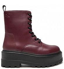 Trapery Calvin Klein Jeans bordowy damskie