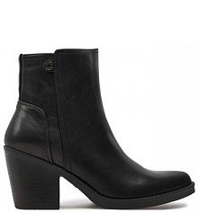 Botki na obcasie Refresh czarne