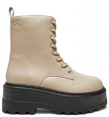 Trapery Calvin Klein Jeans beżowe damskie