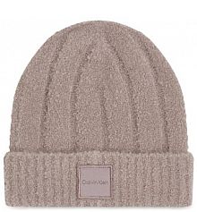 Czapka zimowa Calvin Klein beżowa damska