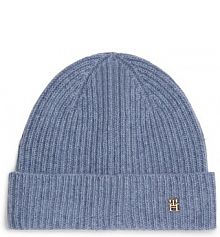 Czapka zimowa Tommy Hilfiger niebieska damska