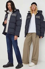 Kurtka puchowa The Mercer Brand  granatowa damska MEAP233016