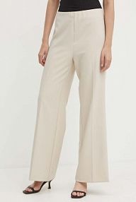 Spodnie eleganckie Sandro Ferrone  beżowe damskie SFS18XBDALTEA