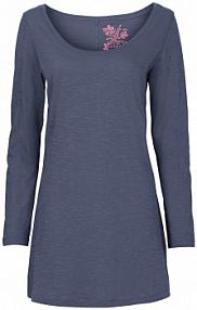 Bawełniana bluzka z długim rękawem  damski Bonprix