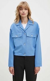 Kurtka przejściowa Moschino Jeans  niebieska damska 0506.8226