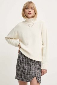 Sweter Moschino Jeans  beżowy damski 0906.8204