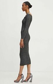 Sukienka midi Moschino Jeans  szara 0481.8201