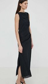 Sukienka maxi Samsoe Samsoe  czarna F24100120