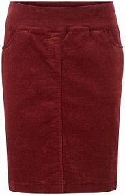 Spódnica sztruksowa z bawełny ze stretchem, z wygodnym paskiem  Bonprix