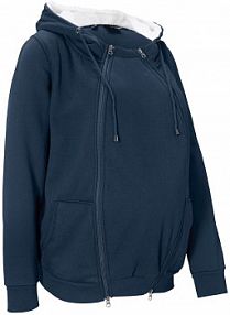 Bluza rozpinana ciążowa z wstawką niemowlęcą na nosidełko i miękką spodnią stroną  damska Bonprix