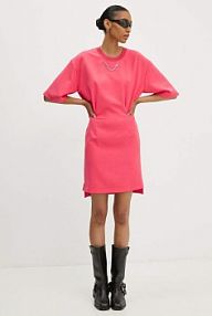 Sukienka mini Moschino Jeans  różowa 0421.8227