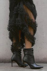 Botki na obcasie Answear.LAB  czarne 195076B.bd