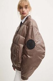 Kurtka puchowa MMC STUDIO  brązowa damska LUKA.JACKET