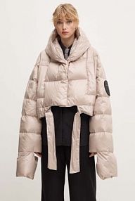 Kurtka puchowa MMC STUDIO  beżowa damska KAMA.JACKET