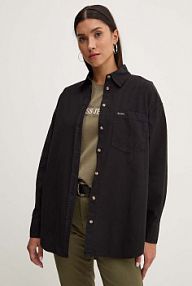 Koszula z długim rękawem Guess Jeans czarna W4YH22.WGCF1