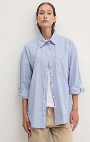 Koszula z długim rękawem Guess Jeans  niebieska W4YH22.WGCF1