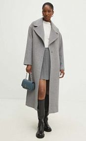 Płaszcz Answear.LAB  szary damski WA23..KPD00A