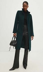 Płaszcz Answear.LAB  zielony damski WA23.KPD004.