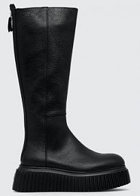 Kozaki AGL  czarne damskie D751560PGKI01