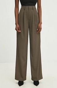 Spodnie eleganckie Answear.LAB  zielone damskie 23717.HWK