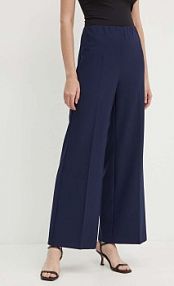 Spodnie eleganckie Sandro Ferrone  granatowe damskie SFS18XBDALTEA