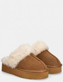 Kapcie Answear.LAB  brązowe damskie AW25.19.cd