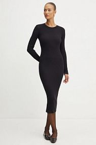 Sukienka midi Silvian Heach  czarna GPA24081VE