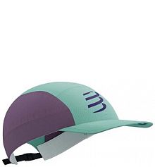 Czapka z daszkiem Compressport  turkusowa damska CU00097B