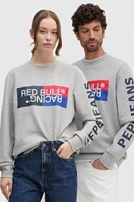 Bluza przez głowę Red Bull Racing x Pepe Jeans  szara RU580007