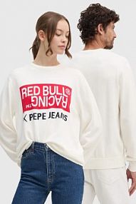 Sweter Red Bull Racing x Pepe Jeans  beżowy damski RU700002