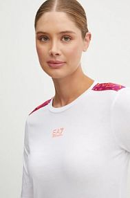 Longsleeve EA7 Emporio Armani  biały damski TJLOZ.6DTT16.