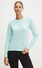 Longsleeve Compressport  turkusowy damski ATSW495