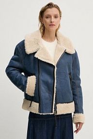 Kurtka przejściowa MUNTHE  niebieska damska 243150324341