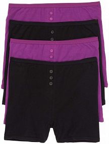 Bokserki  z wysoką talią (4 pary)  damskie Bonprix