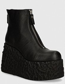 Botki AGL  czarne damskie D238502PGTOCK