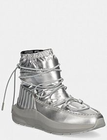 Śniegowce EA7 Emporio Armani  srebrne damskie XK230.X8M002.