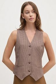 Kamizelka La Petite Française  beżowa damska PFGRATIFIANT