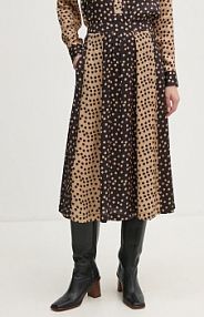 Spódnica midi La Petite Française  beżowa PFJETABLE