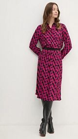 Spódnica midi La Petite Française  różowa PFJOVIALE