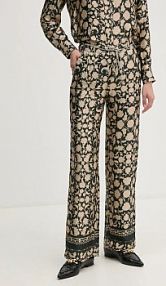 Spodnie eleganckie La Petite Française  zielone damskie PFPARTAGE