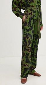 Spodnie eleganckie La Petite Française  zielone damskie PFPONCTUEL