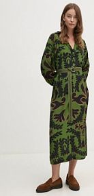 Sukienka maxi La Petite Française  zielona PFRECONNUE