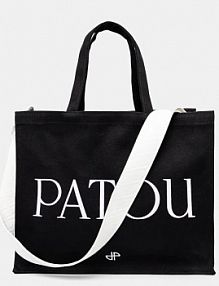 Torebka shopperka Patou  czarna AC0450076