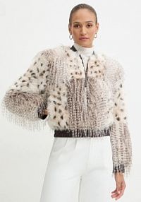 Kurtka przejściowa Silvian Heach  beżowa damska GPA24185PL